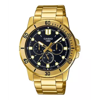 CASIO MTPVD300G1EUD Reloj de hombre analógico de cuarzo 45 mm acero inoxidable tono dorado