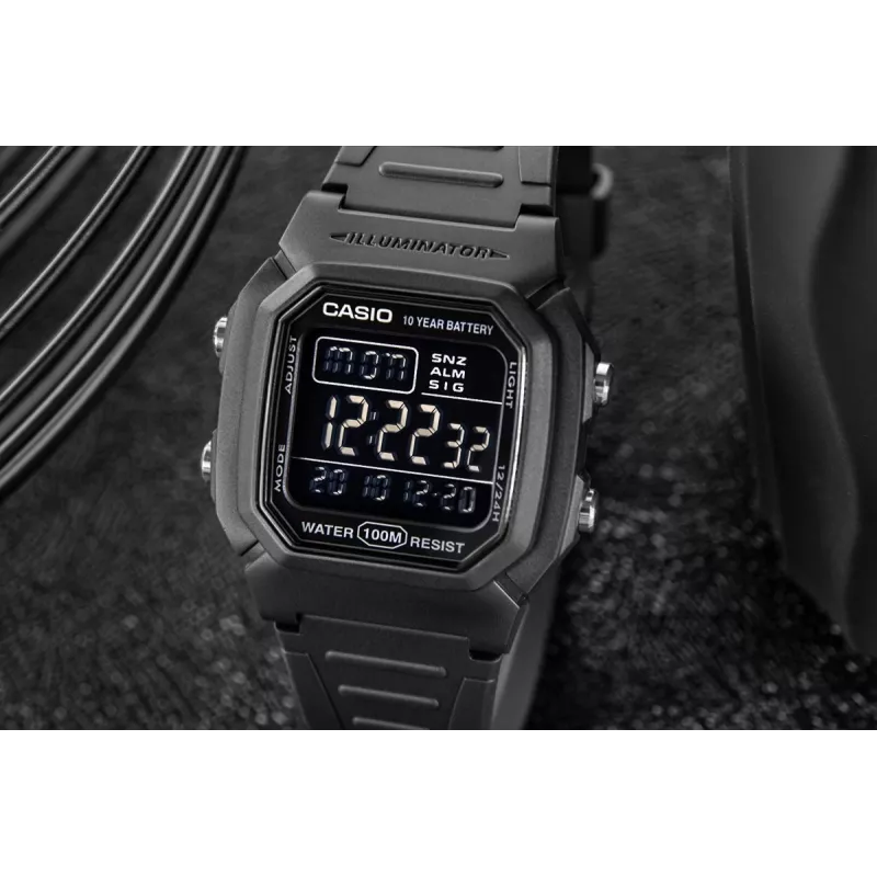 Casio W-800H-1BVES Reloj digital de hombre - 100 m resistente al agua, cuarzo