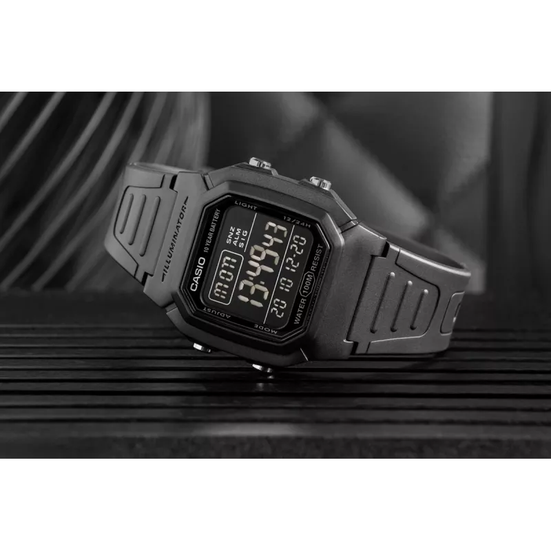 Casio W-800H-1BVES Reloj digital de hombre - 100 m resistente al agua, cuarzo