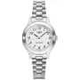 CASIO Reloj analógico de cuarzo para mujer LTP-1128A-7B 33mm esfera plateada acero inoxidable