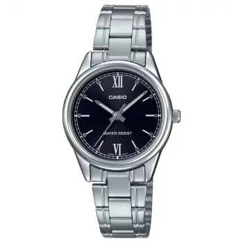 CASIO reloj de mujer analógico de cuarzo LTP-V005D-1B2 34mm plata acero inoxidable