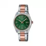 Reloj de mujer CASIO analógico de cuarzo LTP1302PRG3AV 34,5 mm oro rosa acero inoxidable esfera verde