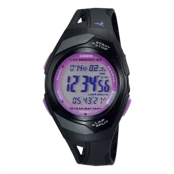 CASIO Reloj digital de mujer STR-300-1CEG 35,2 mm negro resina