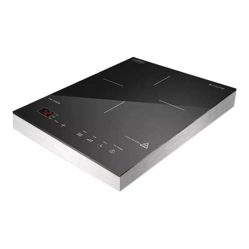 CASO 02225 placa de cocina de sobremesa independiente inducción una zona sensor táctil aluminio