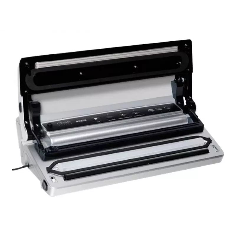 CASO VC200 Envasadora al vacío de barra 120W con control de temperatura, Plata