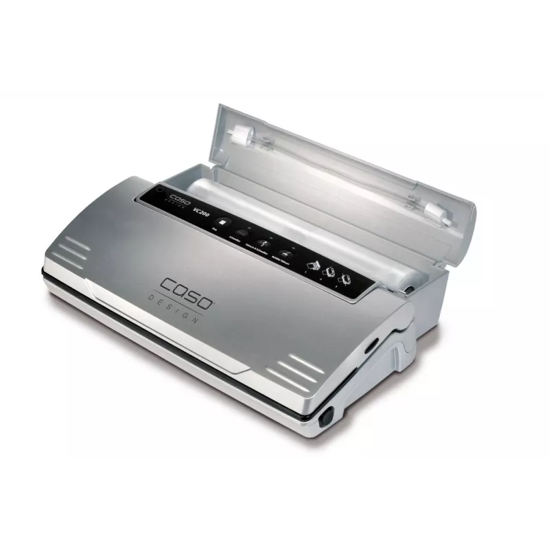 CASO VC200 Envasadora al vacío de barra 120W con control de temperatura, Plata