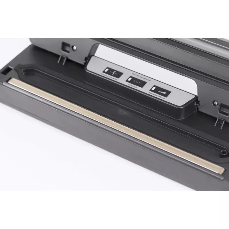 CASO VR 190 Advanced envasadora al vacío – 100 W, control de temperatura, doble soldadura, negra