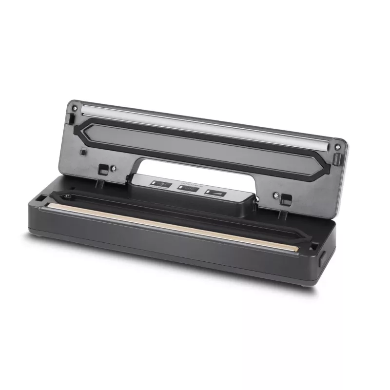 CASO VR 190 Advanced envasadora al vacío – 100 W, control de temperatura, doble soldadura, negra
