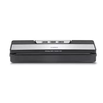 CASO VR 190 Advanced envasadora al vacío – 100 W, control de temperatura, doble soldadura, negra