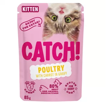 CATCH Kitten Poultry and Carrot in Gravy - comida húmeda para gatos - 85g