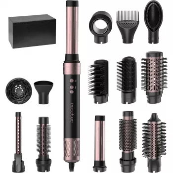 Cecotec Bamba CeramicCare 14-in-1 AirGlam multiestilizador de aire caliente negro