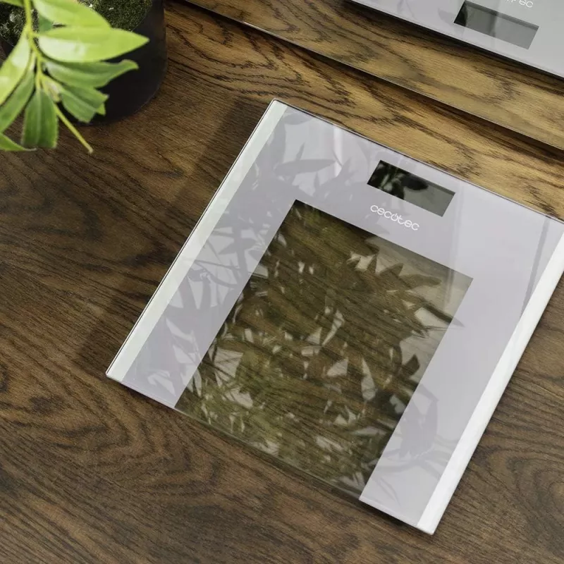 Báscula de baño Cecotec Surface Precision Healthy peso máximo 180 gris/transparente