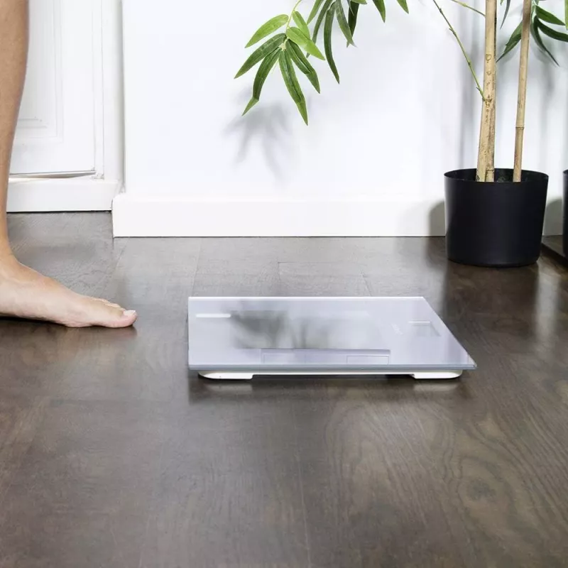 Báscula de baño Cecotec Surface Precision Healthy peso máximo 180 gris/transparente