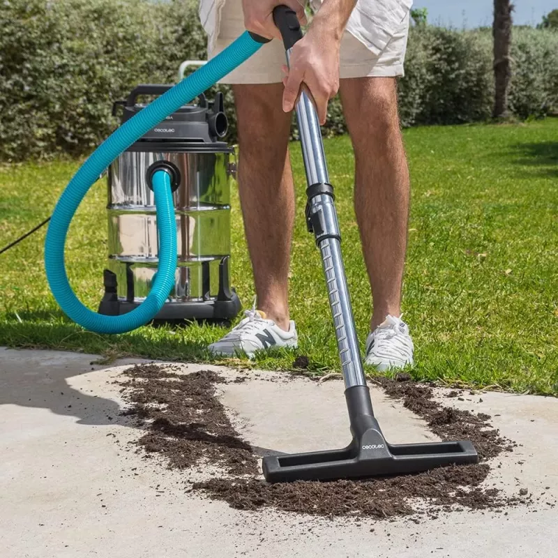 Cecotec Conga Rockstar Wet & Dry Steel Max Pro aspirador con cable 1600 W 220-240 V Plata/Negro