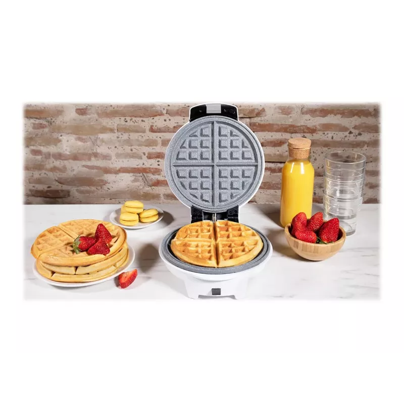 Gofrera Cecotec Fun Gofrestone 3in1 | 700 W | 3 placas intercambiables para gofres, muffins, donuts | Recubrimiento antiadherente Gofrestone | Blanca