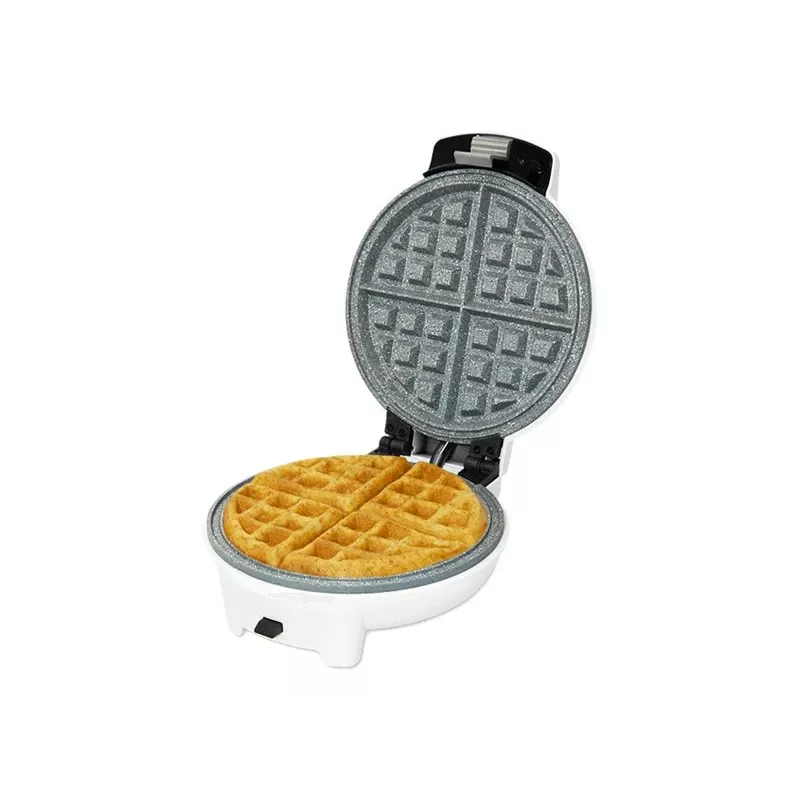 Gofrera Cecotec Fun Gofrestone 3in1 | 700 W | 3 placas intercambiables para gofres, muffins, donuts | Recubrimiento antiadherente Gofrestone | Blanca