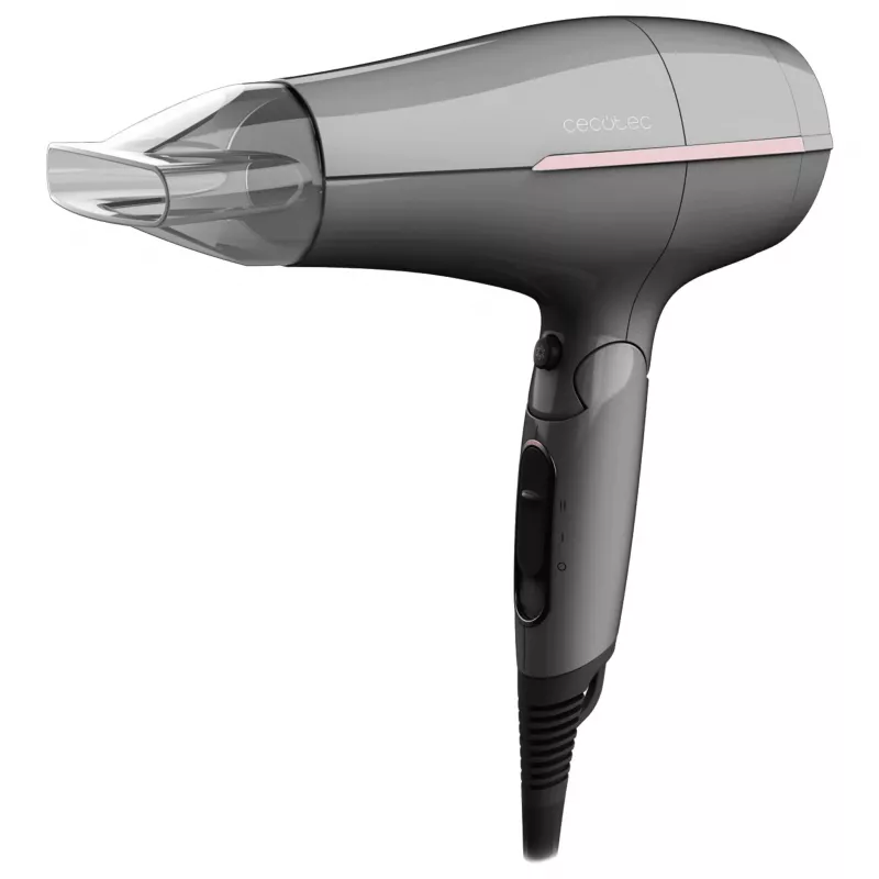Cecotec IoniCare Power&Go Heaven Secador de pelo iónico 2000 W con difusor, Gris