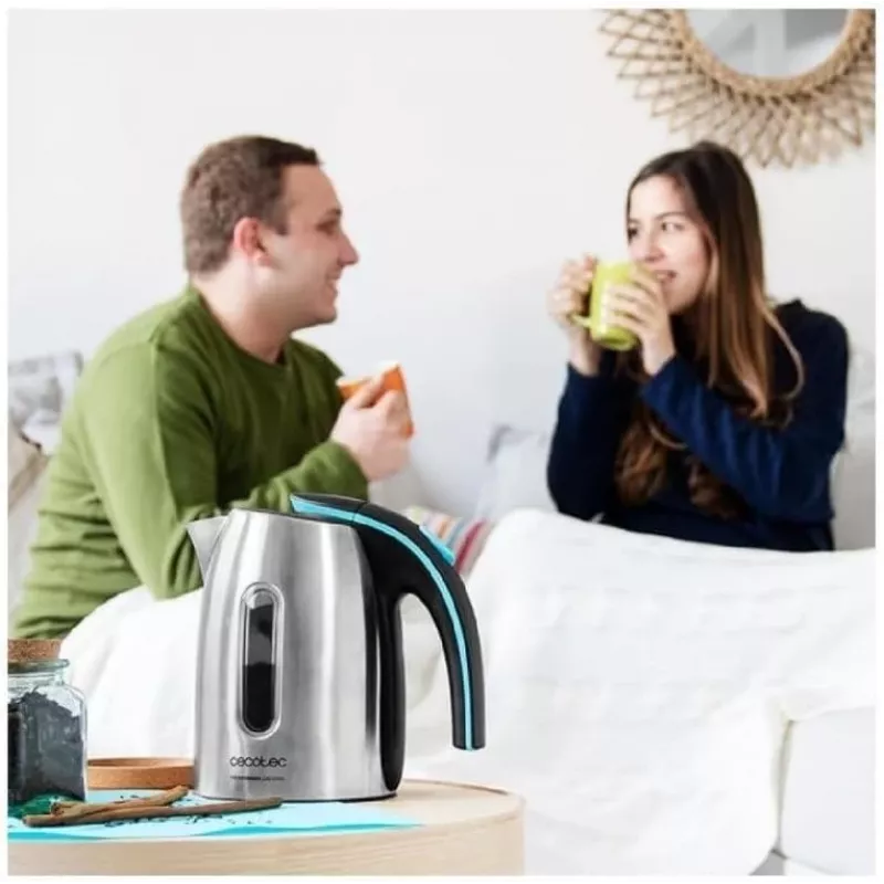Cecotec Hervidor ThermoSense 220 Steel Eléctrico 1630 W 1,2 L Acero inoxidable Base giratoria 360°