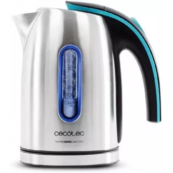 Cecotec Hervidor ThermoSense 220 Steel Eléctrico 1630 W 1,2 L Acero inoxidable Base giratoria 360°