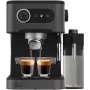 Cecotec Power Espresso 20 Pro Latte Cafetera, 20 bares de presión, espumador de leche integrado, semiautomática, Negra, 1350 W