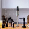 Batidora de mano Cecotec Power TitanBlack 1200 XL PerfectCream&Crush, 1200 W, acero inoxidable/negro