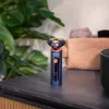 Cecotec Afeitadora PrecisionCare Aluminium Pro, autonomía 80 min, en húmedo y en seco, azul