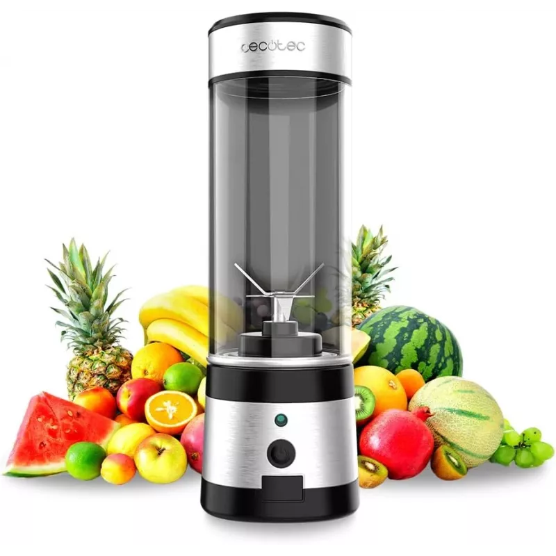 Batidora de vaso Cecotec WanderlustMix USB portátil 126 W 0,4 L trituradora de hielo inox