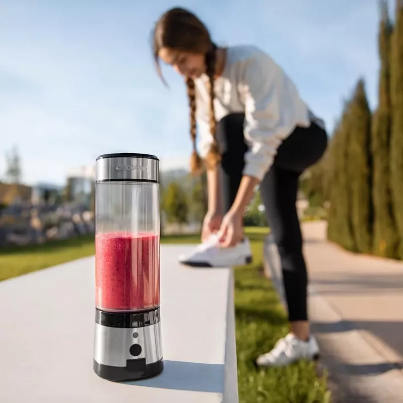 Batidora de vaso Cecotec WanderlustMix USB portátil 126 W 0,4 L trituradora de hielo inox