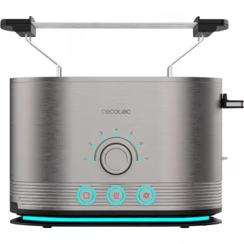 CECOTEC Tostadora Shine&Toast Double (acero inoxidable, 850 W, 2 rebanadas)