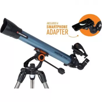 Celestron Inspire 70AZ telescopio refractor 35 aumentos negro, azul