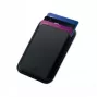 CELLY MAGWALLETBK Cartera magnética MagSafe con bloqueo RFID, negra