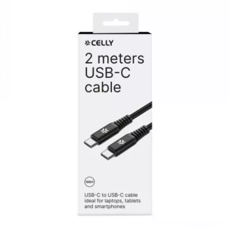 CELLY cable USB-C a USB-C 100W Power Delivery