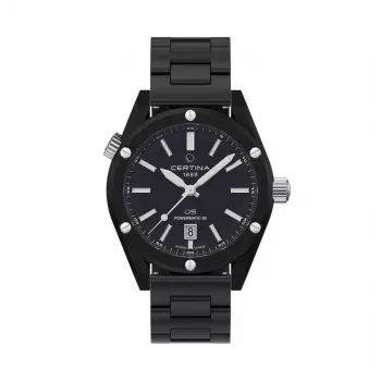 CERTINA DS Action Diver Automatic 43mm esfera negra correa NATO reloj hombre C041407390510