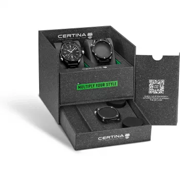 CERTINA DS Action Diver Automatic 43mm esfera negra correa NATO reloj hombre C041407390510