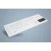 CHERRY Active Key MedicalKey AK-C7412 Teclado USB con cable distribución alemana QWERTZ Blanco Desinfectable IP68
