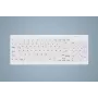 CHERRY Contour Active Key QuickClean AK-C7012 Teclado con cable, Negro, QWERTY, USB, CHERRY SX Scissor Technology, 105 teclas, diseño Slim, superficie desinfectable