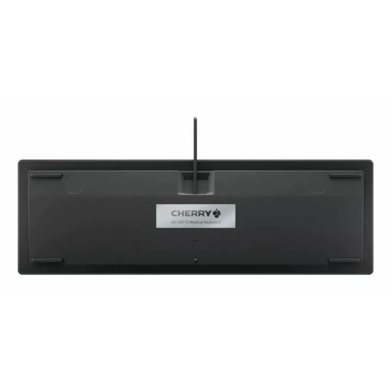CHERRY Contour Design Active Key AK-C8112 Teclado USB con cable de tamaño completo, Scissor Switch, distribución QWERTZ, Negro