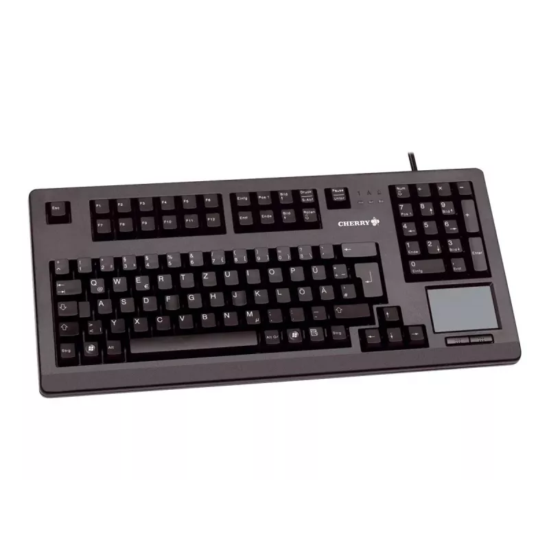 CHERRY MX11900 TouchBoard teclado mecánico compacto con trackball, USB, US QWERTY, negro