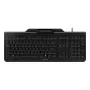 CHERRY SMART BOARD 1150 Teclado con cable con lector de tarjetas inteligentes integrado, USB, QWERTY, Negro JK-A1150EU-2