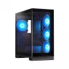 Chieftec Vista Max GX-30B-OP Caja Mid Tower ATX con 4 ventiladores ARGB y cristal templado, Negro