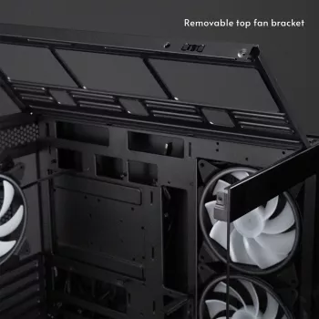 Chieftec Vista Max GX-30B-OP Caja Mid Tower ATX con 4 ventiladores ARGB y cristal templado, Negro