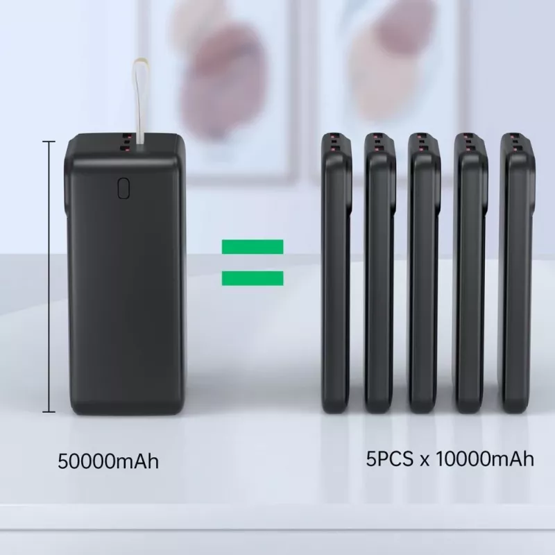 CHOETECH B732 Power Bank 50000 mAh 22.5W PD & QC - Negro