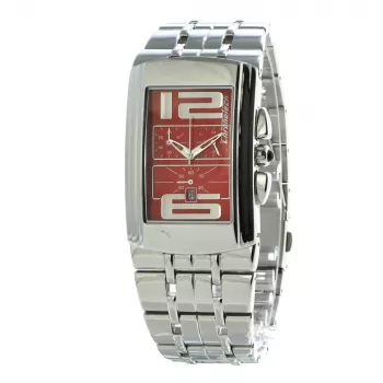 Reloj unisex CHRONOTECH CT7018B-05M analógico 28 mm acero inoxidable plateado
