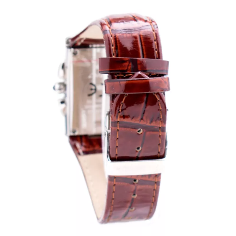 CHRONOTECH MAN CT7018M-03MT reloj analógico de cuarzo 33mm esfera negra correa de piel