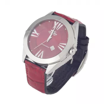 Reloj cronógrafo de cuarzo CHRONOTECH MAN CT7636M-02 50mm esfera negra correa de piel