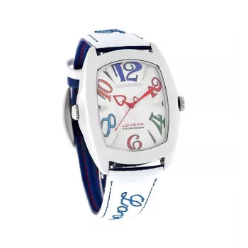 CHRONOTECH Reloj unisex CT7696M-13 (40mm) - Analógico de cuarzo, acero inoxidable, esfera negra, correa de piel