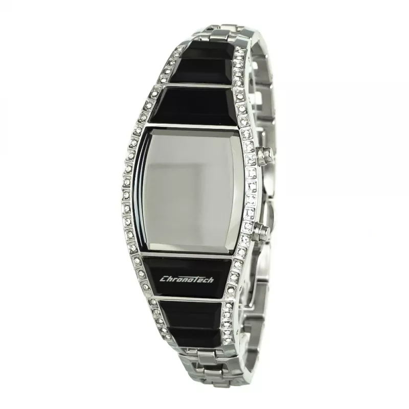 CHRONOTECH reloj de mujer CT7122LS-03M cuarzo analógico 28mm plata acero inoxidable