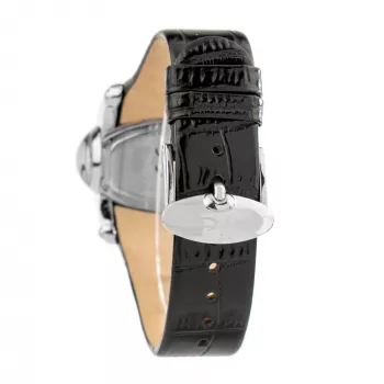 CHRONOTECH Woman CT7681M-30S Reloj de pulsera analógico de cuarzo 48mm esfera negra correa de piel