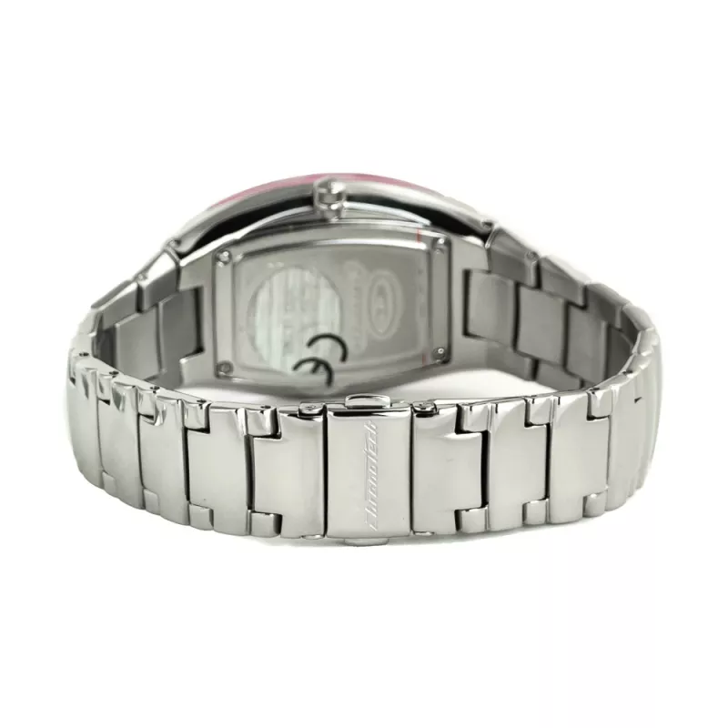 CHRONOTECH reloj de cuarzo analógico mujer CT7065L-25M 30mm plata correa de malla de acero inoxidable