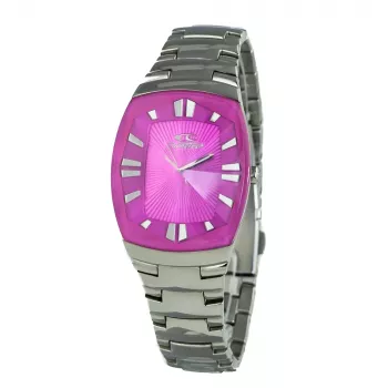 CHRONOTECH reloj de cuarzo analógico mujer CT7065L-25M 30mm plata correa de malla de acero inoxidable